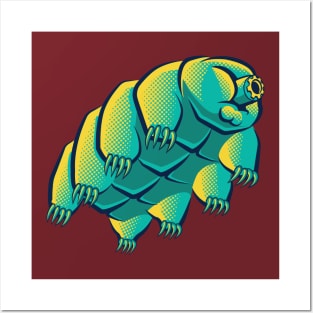Tardigrade with Halftone Shading Posters and Art